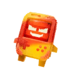 8-Bit Blaster Sprite in its orange Trick or Treat variant