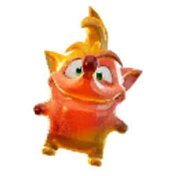 Crash Bandicoot Sprite in its orange Trick or Treat variant