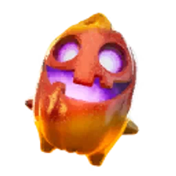 The Spooky Dash Sprite in its Trick or Treat form, a glowing jack-o'-lantern face
