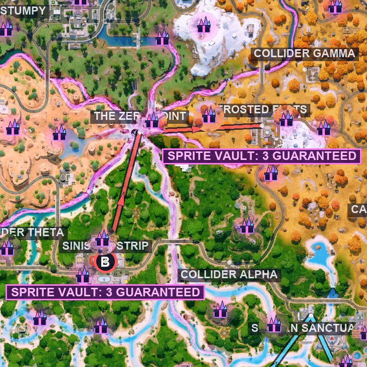 Vault Run route map