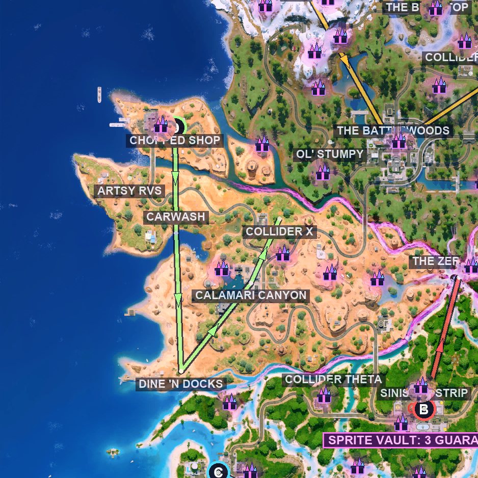 Desert Loop route map